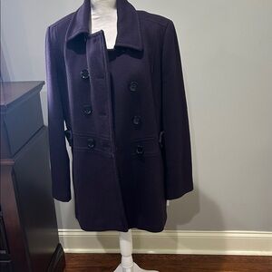 Calvin Klein Purple Pea Coat